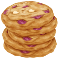 ilustración de galletas acuarela png