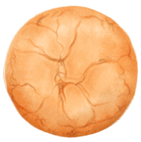 galleta acuarela pintada a mano png