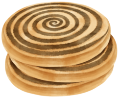 ilustración de galletas acuarela png