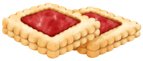 ilustración de galletas acuarela png