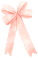 cinta de regalo rosa arco ilustraciones estilos de acuarela pintados a mano png