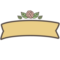 Ribbon banner decorations png