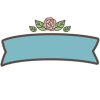 Ribbon banner decorations png