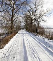 road in winter photo