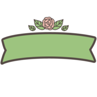 Ribbon banner decorations png