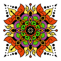 Mandalas geometric pattern, Warm Mandala,Rainbow Flower of Life with Lotus, Flower of Life in Lotus png