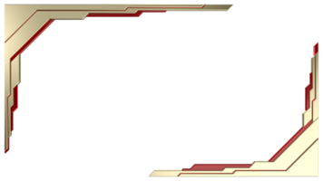 A 3d rendering image of metalic and crystal frame png