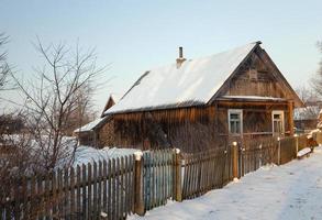 village  in Winter photo