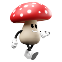 cogumelo de desenho animado 3D png