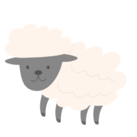 Sheep cute character png