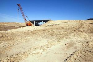 construcción de carreteras, puente foto