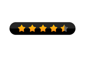 5 star rating review, star png transparent