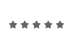 Revisión de calificación de 5 estrellas, estrella png transparente
