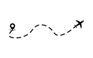 Flugzeugsymbol schwarz png transparent