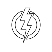 thunder icon png transparent