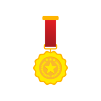 medalha, prêmio png transparente