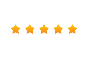 5 star rating review, star png transparent