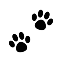 pfotensymbolsatz schwarzes symbol png transparent