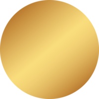 guld cirkel ram gradient png