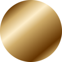 gradiente de marco de círculo dorado png