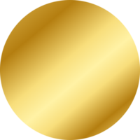 gradiente de marco de círculo dorado png