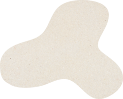 formes de gouttes organiques avec texture de papier, formes organiques de couleur beige png