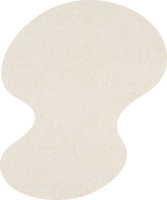 organiska blob-former med pappersstruktur, beige färg organiska former png
