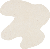 Organic Blob Shapes with paper texture, Beige color Organic Shapes png