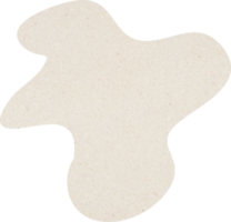 Organic Blob Shapes with paper texture, Beige color Organic Shapes png