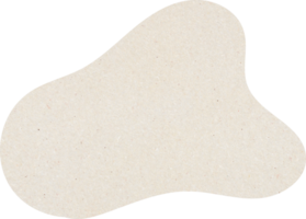 formas de manchas orgánicas con textura de papel, formas orgánicas de color beige png