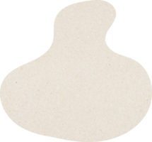 formas de manchas orgánicas con textura de papel, formas orgánicas de color beige png