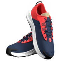 ilustração de sapatos esportivos de renderização 3D png