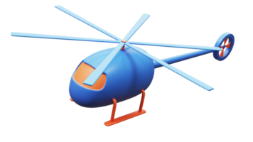 Helicopter 3d render png