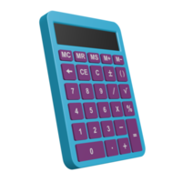 calculadora simple dispositivo ilustración imagen 3d fondo transparente png