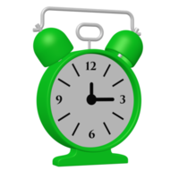 Alarm waker clock illustration 3D image isolated transparent background png
