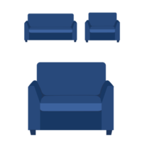 canapé isolé sur fond blanc, icône de meubles sur fond blanc, meubles de canapé isolés png