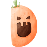 carta de calabaza acuarela png