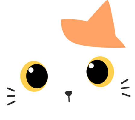 elemento de desenho animado de cabeça de gato gatinho fofo 9665312 PNG