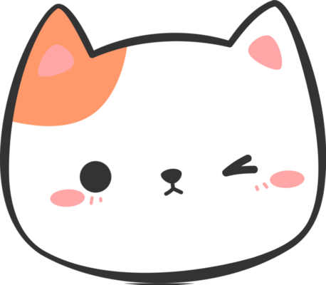 elemento de desenho animado de cabeça de gato gatinho fofo 9665312 PNG