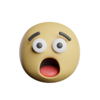 Emoticon Shocked Face png
