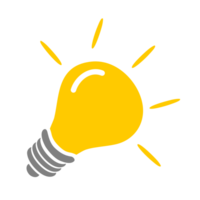 yellow light bulb png file