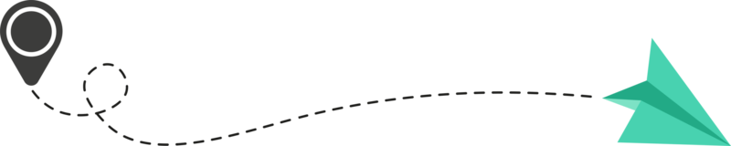 Dashed Line Paper Airplane Route png