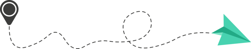 Dashed Line Paper Airplane Route png