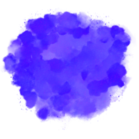 pintura de acuarela azul splash png