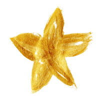 estrella de acuarela. forma de estrella png