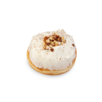 Milk cream almonds donut cutout, Png file
