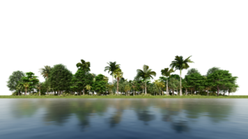 3ds-renderingbeeld van 3D-renderingbomen op grassenveld png