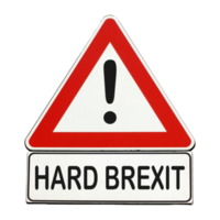 Hard Brexit danger sign transparent PNG