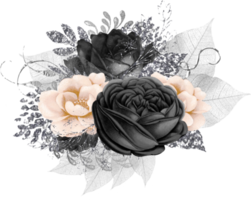 bouquet floreale ad acquerello png