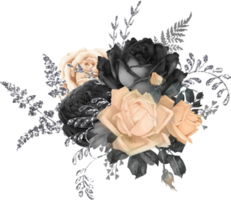 bouquet floreale ad acquerello png